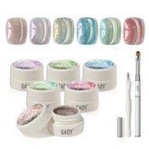 GAOY Glitter Cat Eye: ensemble complet pour des designs etincellants a domicile.