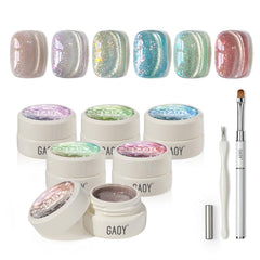 GAOY Glitter Cat Eye: ensemble complet pour des designs etincellants a domicile.