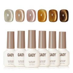 GAOY vernis gel effet oeil-de-chat avec aimant pour maison