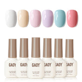 GAOY Gel vernis bleu bébé pour une manucure durable à domicile.