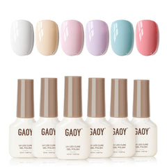 GAOY Gel vernis bleu bébé pour une manucure durable à domicile.
