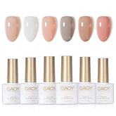 GAOY Jelly White Pink, vernis gel translucide, idéal pour créer un look personnalisé à domicile.