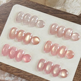 GAOY vernis gel œil de chat rose doux, ensemble prêt pour le nail art maison.