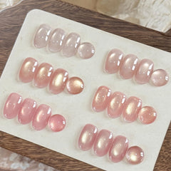 GAOY vernis gel œil de chat rose doux, ensemble prêt pour le nail art maison.