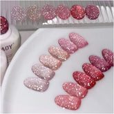 GAOY vernis gel paillettes rose: éclat brillant et longue tenue pour vos ongles