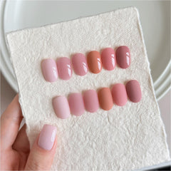 GAOY vernis gel rose nude, ensemble de 6 couleurs pour nail art à domicile