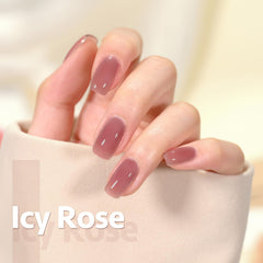 GAOY Vernis Gel Rose Nude — teinte rose brun clair pour un look nude élégant.