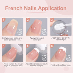 GAOY vernis gel rose translucide – finition légère et naturelle