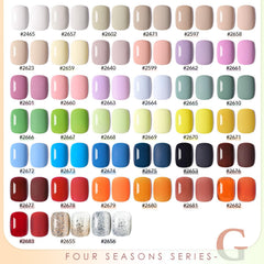 GAOY vernis gel vert bleu translucide pour finition lisse et durable