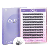 GAQQI Clusters de cils, paquet 120 pièces, C-Curl, regard naturel et durable.