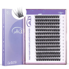 GAQQI GQ03 clusters cils boîte: présentation pratique pour débutants.