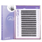 GAQQI GQ03 extensions cils 12mm effilés – regard naturel et élégant