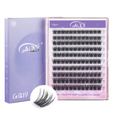 GAQQI grappes de cils GQ19, premier plan avec effet naturel et léger, regard ouvert