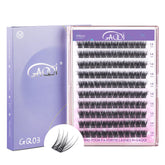 GAQQI Grappes de cils: ensemble d'extensions C-Curl 14 mm pour un look naturel.