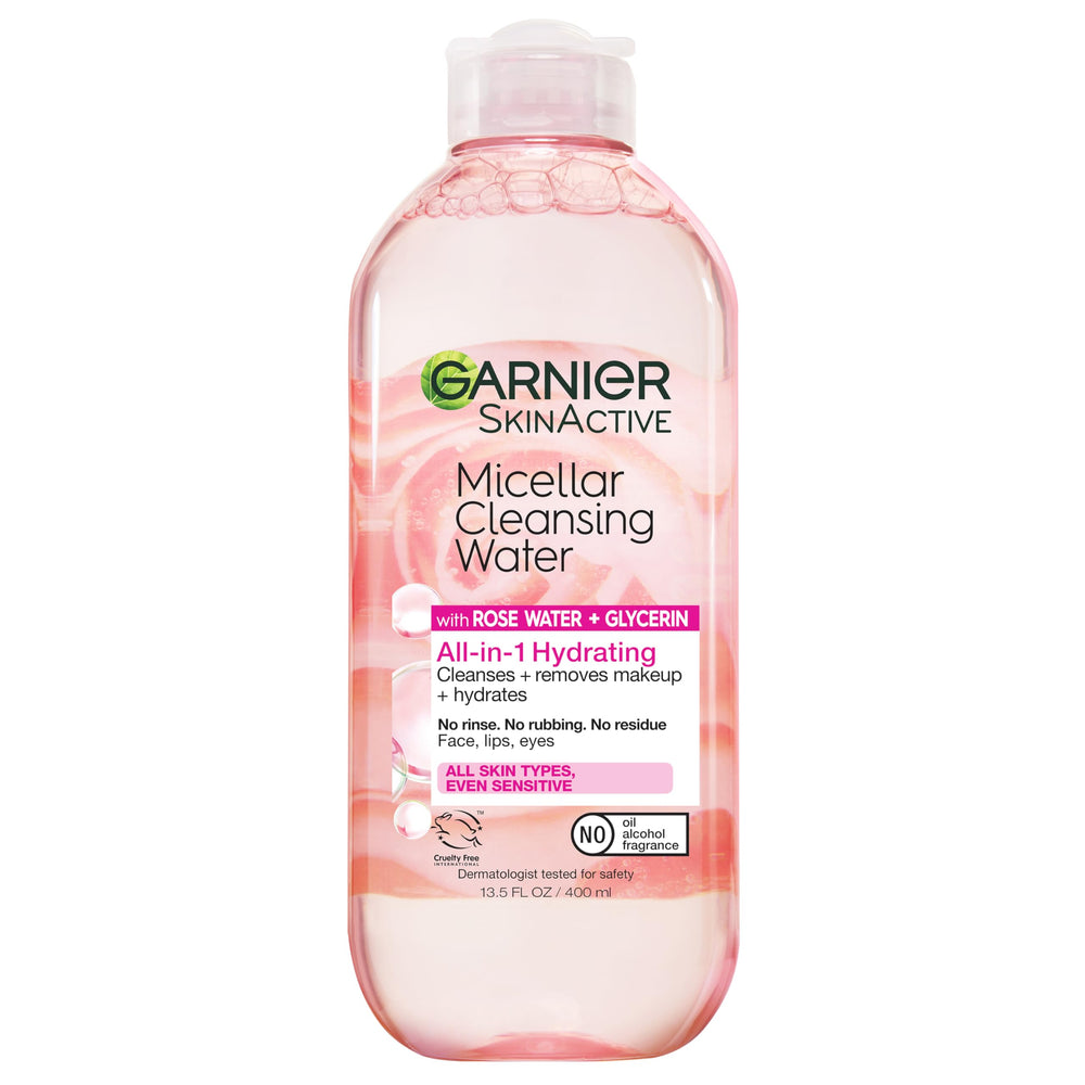 Garnier Eau micellaire rose: bouteille prête pour démaquillage doux et hydratant