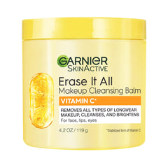 Garnier Erase It All, bouteille démaquillante vitamine C, démêle le maquillage longue tenue.