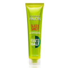 Garnier Fructis Sleek Shot in-shower styler bottle front view for quick in-shower styling