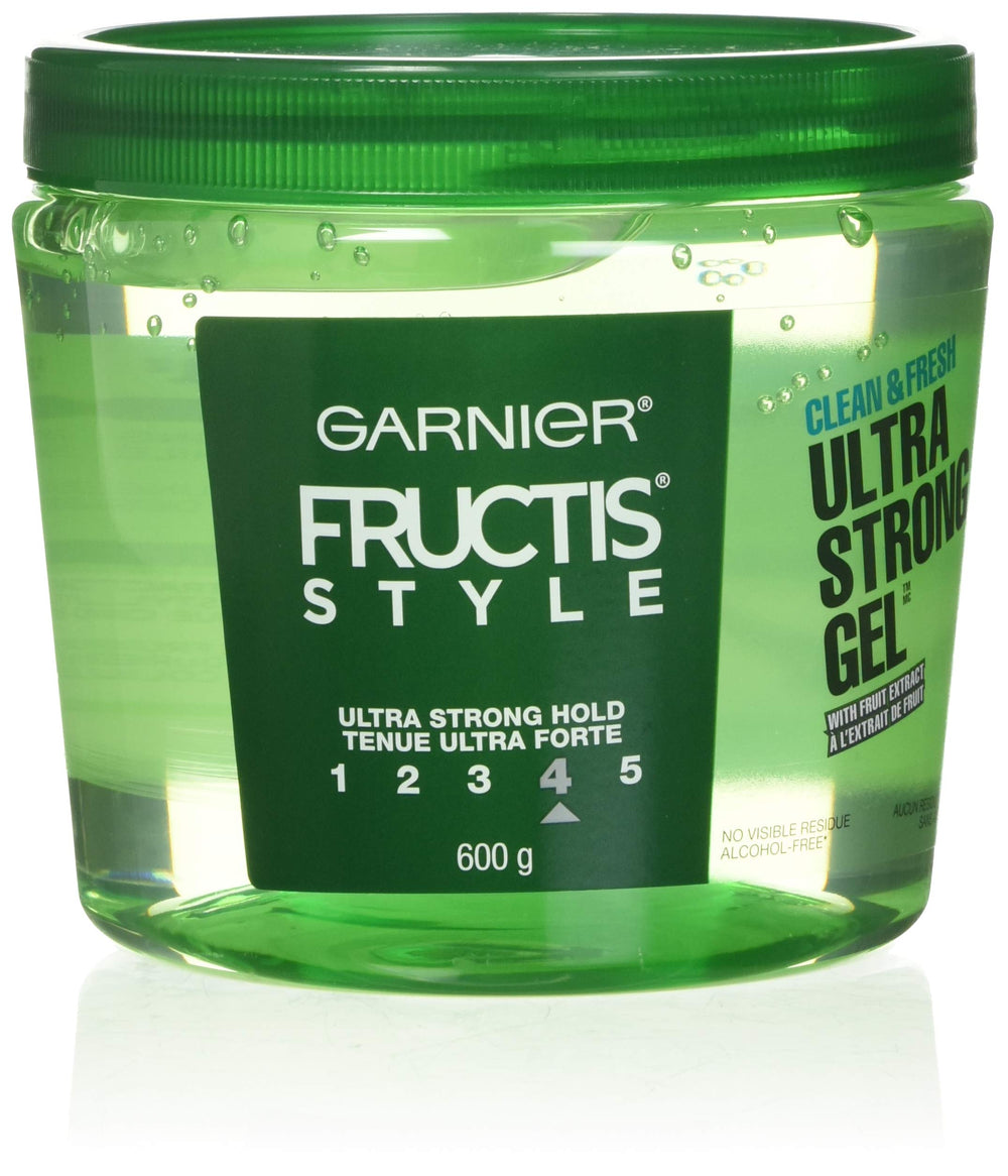 Garnier Fructis Style Ultra Strong Hold Gel No 4 bottle front for long lasting style