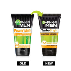 Garnier Men TurboBright - mousse-douce assure une application agréable et nettoyage en douceur.