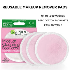 Éponges ultra douces Garnier Eco Pads utilisées sur le visage