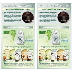 Application manuelle Garnier Nutrisse sur longue chevelure.