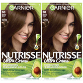 Garnier Nutrisse: bouteille de coloration à verser, couleur fidèle et uniforme.