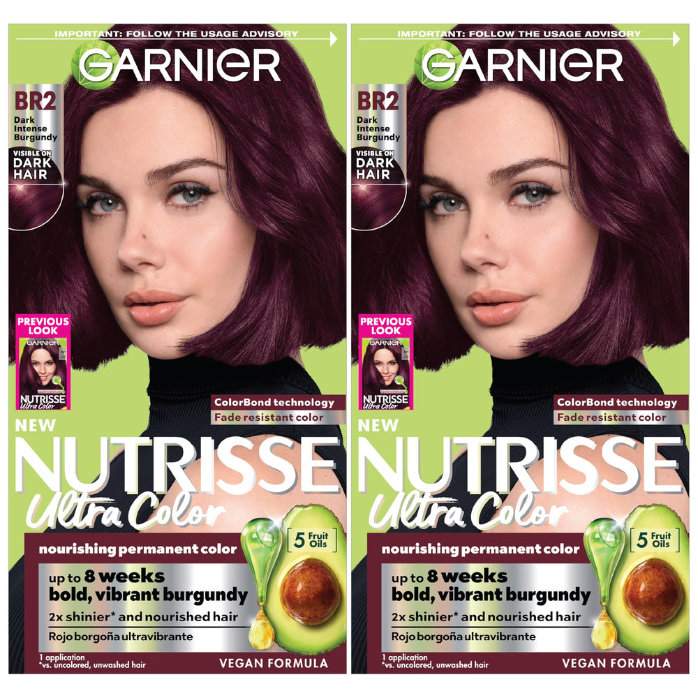Garnier Nutrisse BR2 Bourgogne Intense; bouteille couleur passion; reflets riches et durables