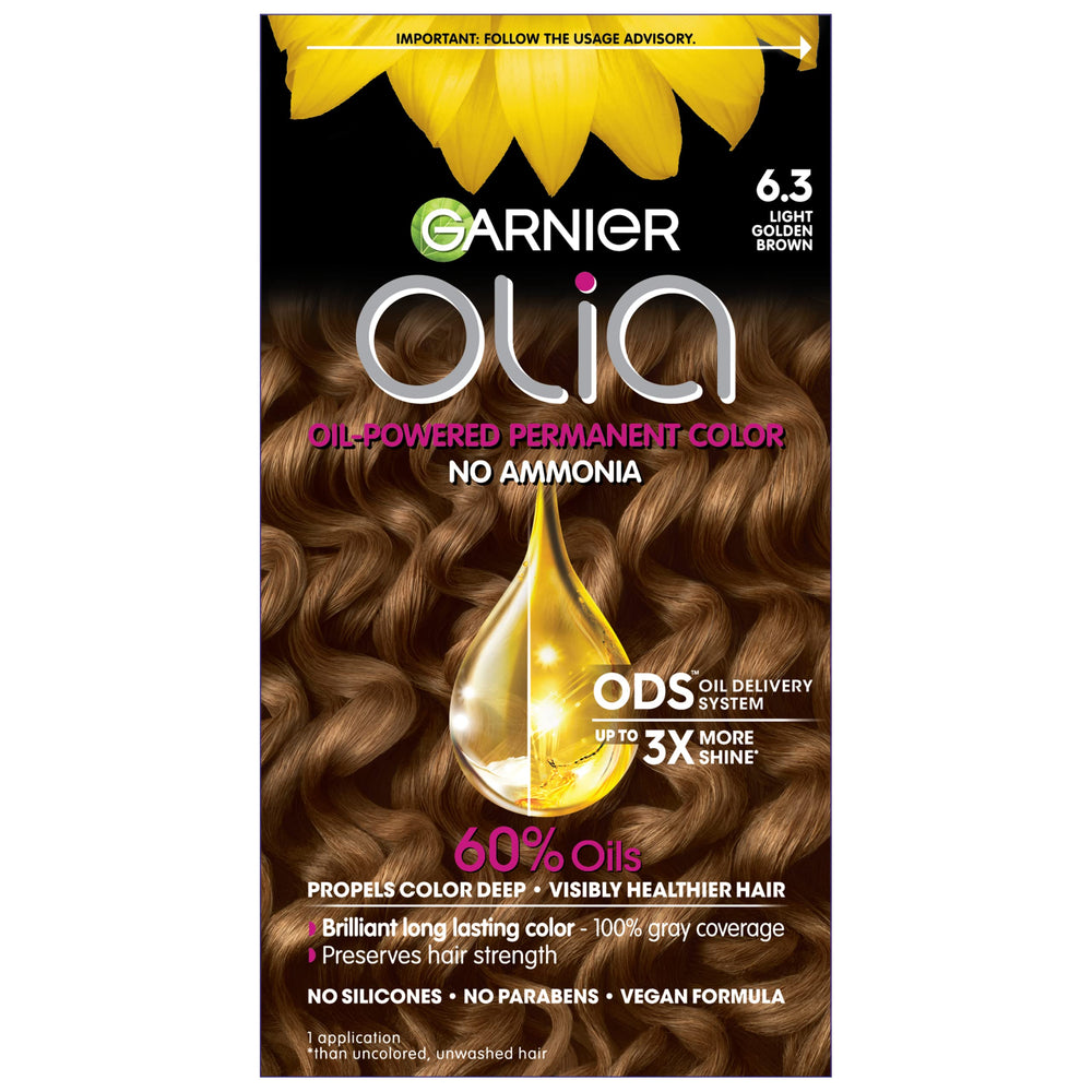 Garnier Olia flacon-applicateur pour une application précise et facile de la couleur.