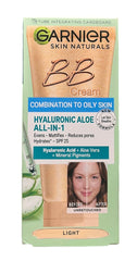 Garnier Skin Naturals BB Crème légère, texture-creme-legere, hydratation légère et fini naturel.