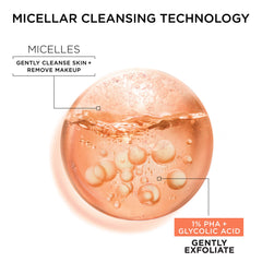 Garnier SkinActive Démaquillant Micellaire retire maquillage et impuretés sans rinçage.
