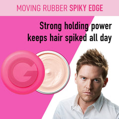 Gatsby Moving Rubber Spiky Edge : démonstration pour cheveux courts avec une tenue ferme