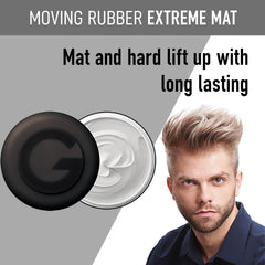 Gatsby Moving Rubber Extreme Matte Wax, texture mate pour coiffure naturelle.
