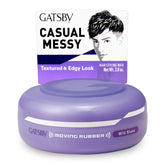 Gatsby Moving Rubber Wild Shake : bouteille compacte prête au coiffage rapide.