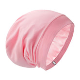 GB Selected cap satin rose pour dormir protège les cheveux des frottements