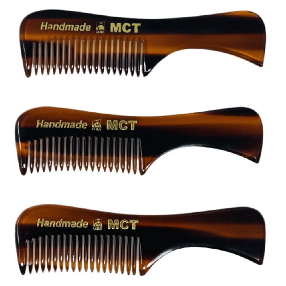 Peigne G.B.S GENTS moustache et barbe, compact et pratique en déplacement.