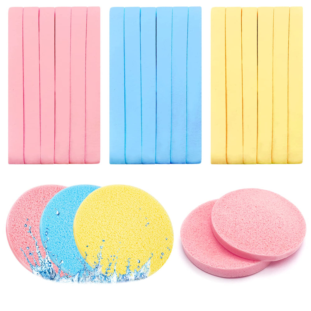 Éponge faciale Gddochn rose: démaquillage doux et efficace.