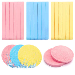 Éponge faciale Gddochn rose: démaquillage doux et efficace.