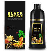 GDRFNP shampoing-teinture cheveux noirs 3 en 1, coloration rapide à domicile.