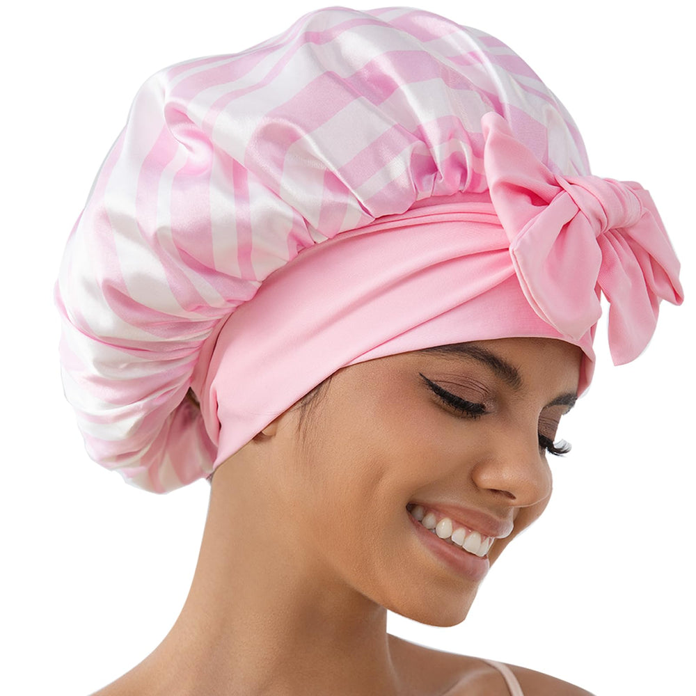 Bonnet satin GDTOGRT double-couche pour dormir.
