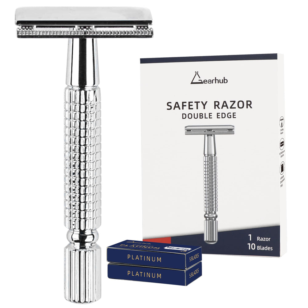 Gearhub rasoir double-edge: rasage précis et confortable.