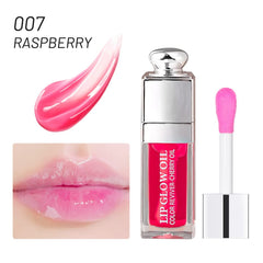 GECOMO Lip Glow Oil avec applicateur soyeux pour une application douce et non collante.