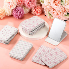 Geelin miroir compact rose cerises, touche féminine pour sac à main