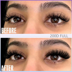Geeneiya 200D clusters cils longueur 10-20mm: projection longue et glamour.