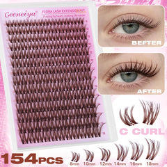 Geeneiya Brown Flora bandes invisibles: rendu discret et naturel.