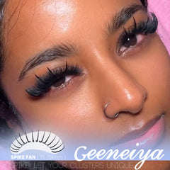 Geeneiya look 360° grâce aux grappes épineux et cils inférieurs.