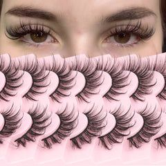 Geeneiya Cils Wispy Mink 18mm – regard naturel et charnu, parfait pour le quotidien.
