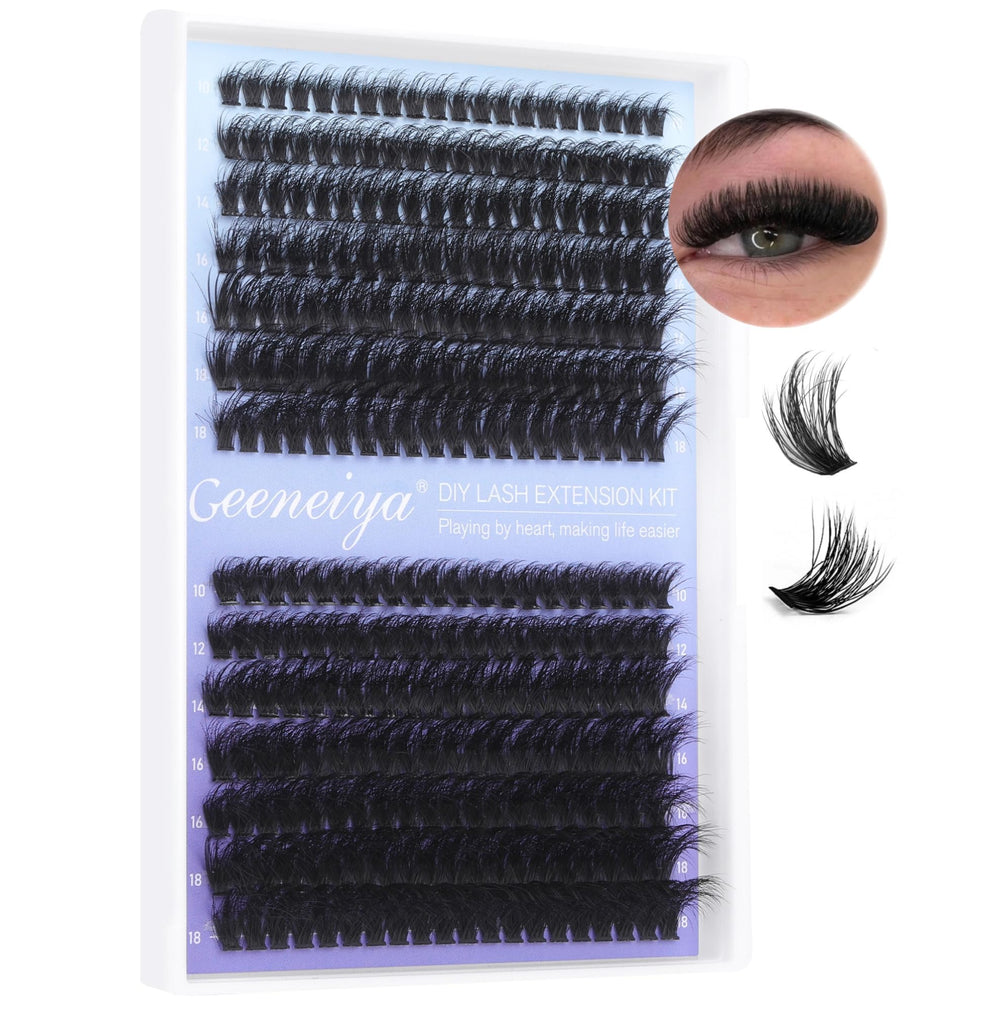 Geeneiya clusters cils densité 10-18mm pour un regard volumineux