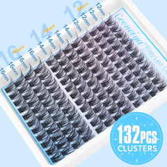 Geeneiya wispy clusters 16 mm — volume léger pour un style glamour.
