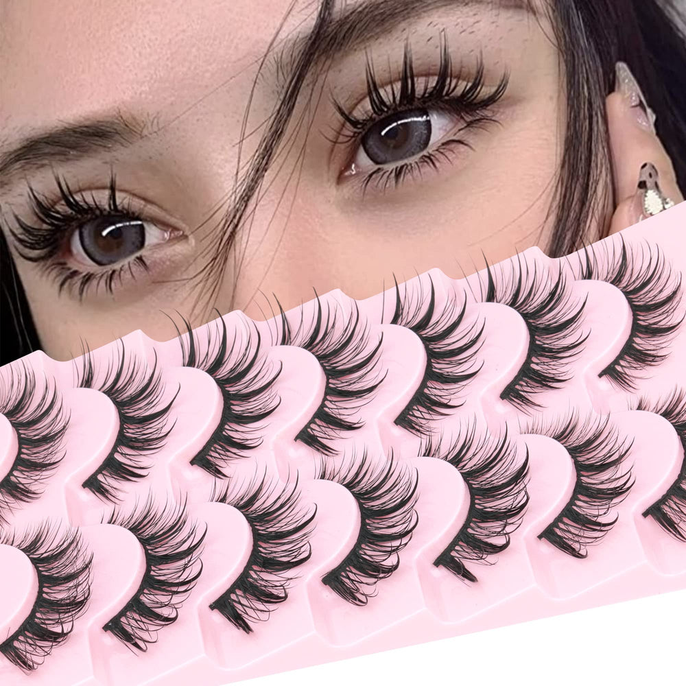 Geeneiya Manga Lashes épais 17mm: regard marqué et effet manga.
