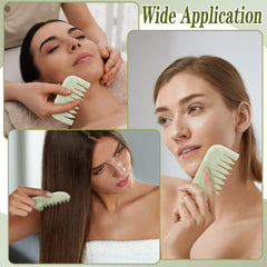 Geiserailie peigne-guasha forme-goutte-eau cible les points d'acupression pour un massage profond